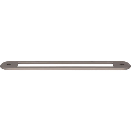 Top Knobs TK3354AG: 6-5/16" Brockwell Oval Backplate - Ash Gray