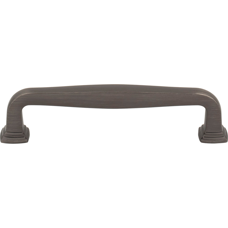 Jeffrey Alexander 782-128BNBDL: 128mm cc Fontana Bar Cabinet Pull - Brushed Pewter