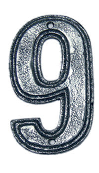 Hawk Hill CN9AP: 4-3/4" Classic Numeral 9 - Polished Pewter