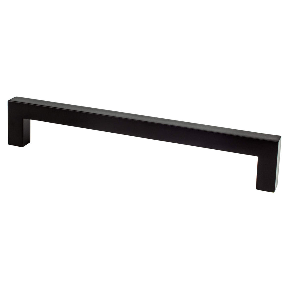 Berenson 9017-4055: 160mm cc Contemporary Advantage One Cabinet Pull - Matte Black