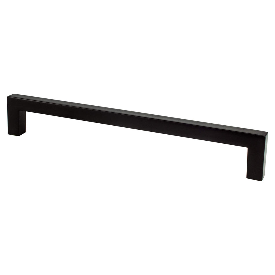 Berenson 9020-4055: 192mm cc Contemporary Advantage One Cabinet Pull - Matte Black