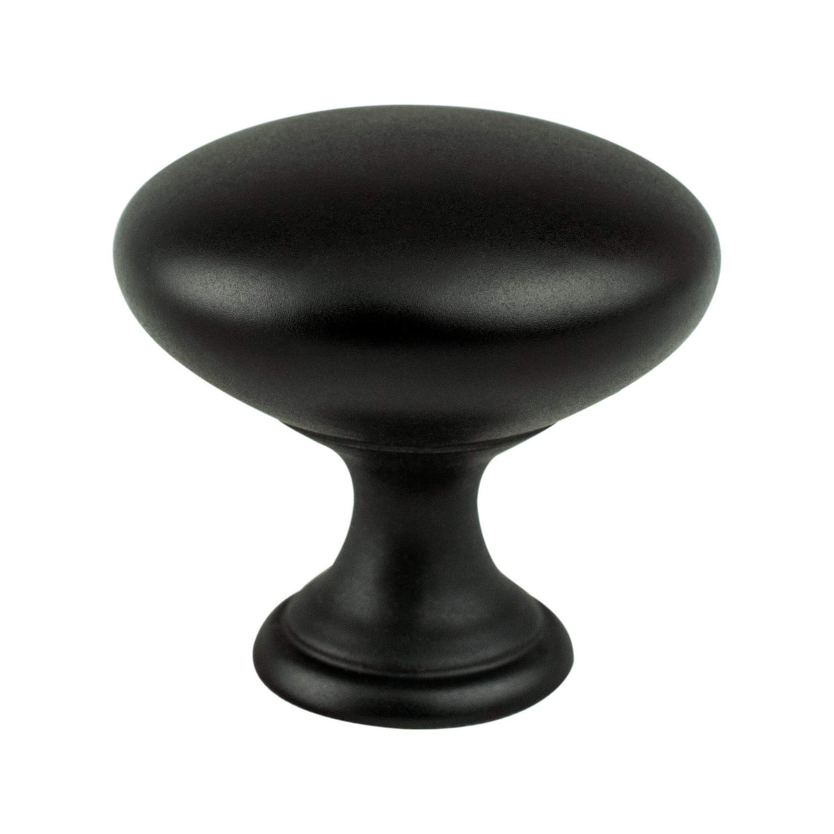 Berenson 9021-1055: 1-1/8" Traditional Advantage One Round Cabinet Knob - Matte Black