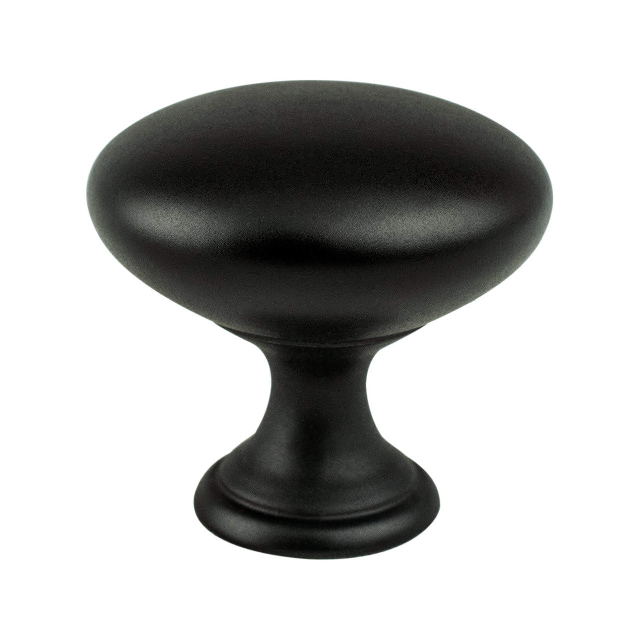 Berenson 9021-1055: 1-1/8" Traditional Advantage One Round Cabinet Knob - Matte Black