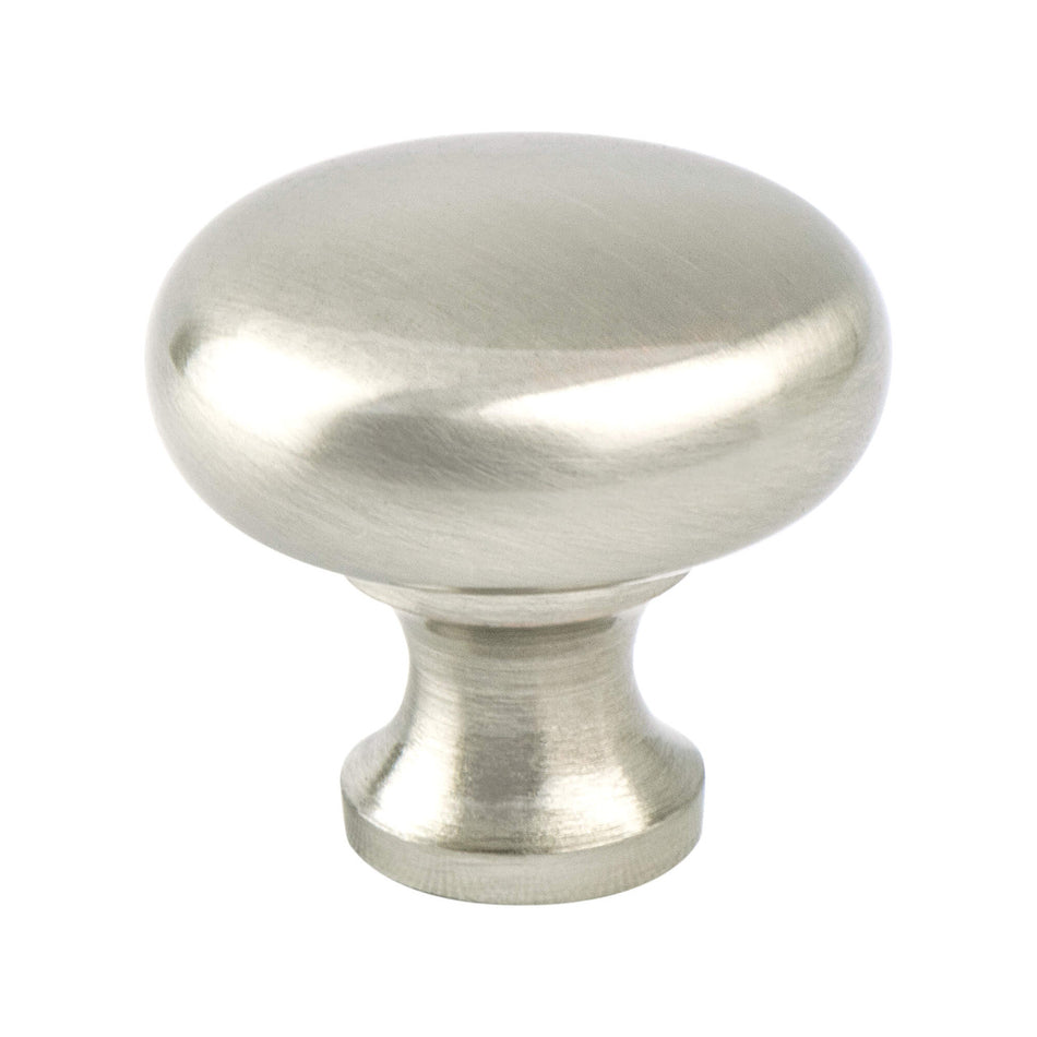 Berenson 9079-1BPN: 1-1/4" American Classics Round Cabinet Knob - Brushed Nickel