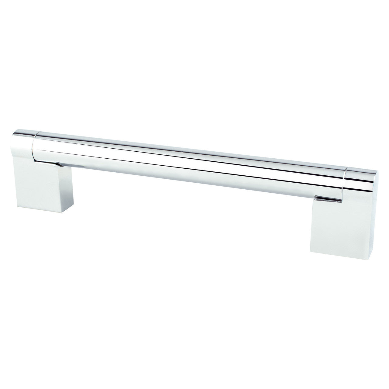 Berenson 9112-1026: 128mm cc Contemporary Advantage Three Round Bar Cabinet Pull - Polished Chrome