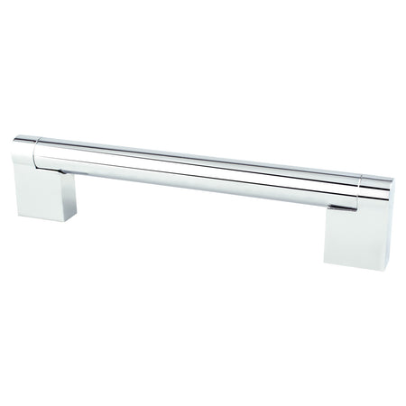 Berenson 9112-1026: 128mm cc Contemporary Advantage Three Round Bar Cabinet Pull - Polished Chrome