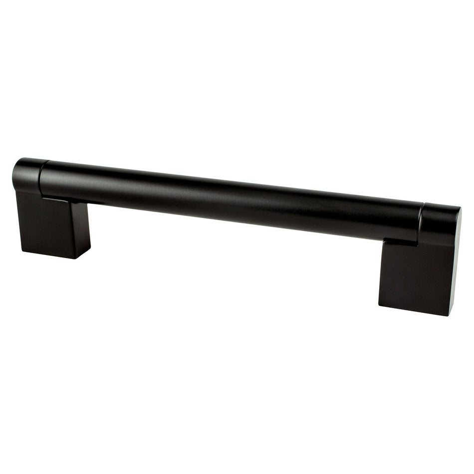 Berenson 9113-1055: 128mm cc Contemporary Advantage Three Round Bar Cabinet Pull - Matte Black