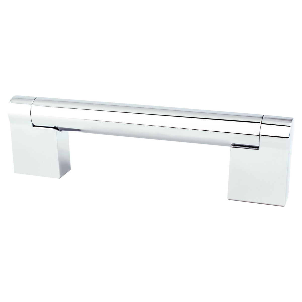 Berenson 9117-1026: 96mm cc Contemporary Advantage Three Round Bar Cabinet Pull - Polished Chrome