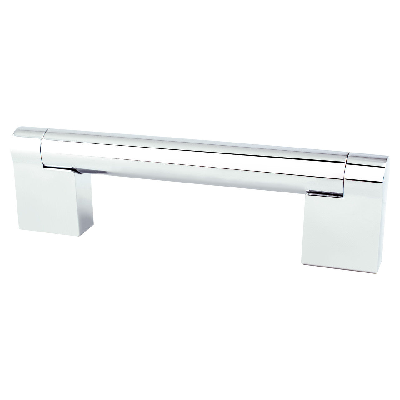 Berenson 9117-1026: 96mm cc Contemporary Advantage Three Round Bar Cabinet Pull - Polished Chrome