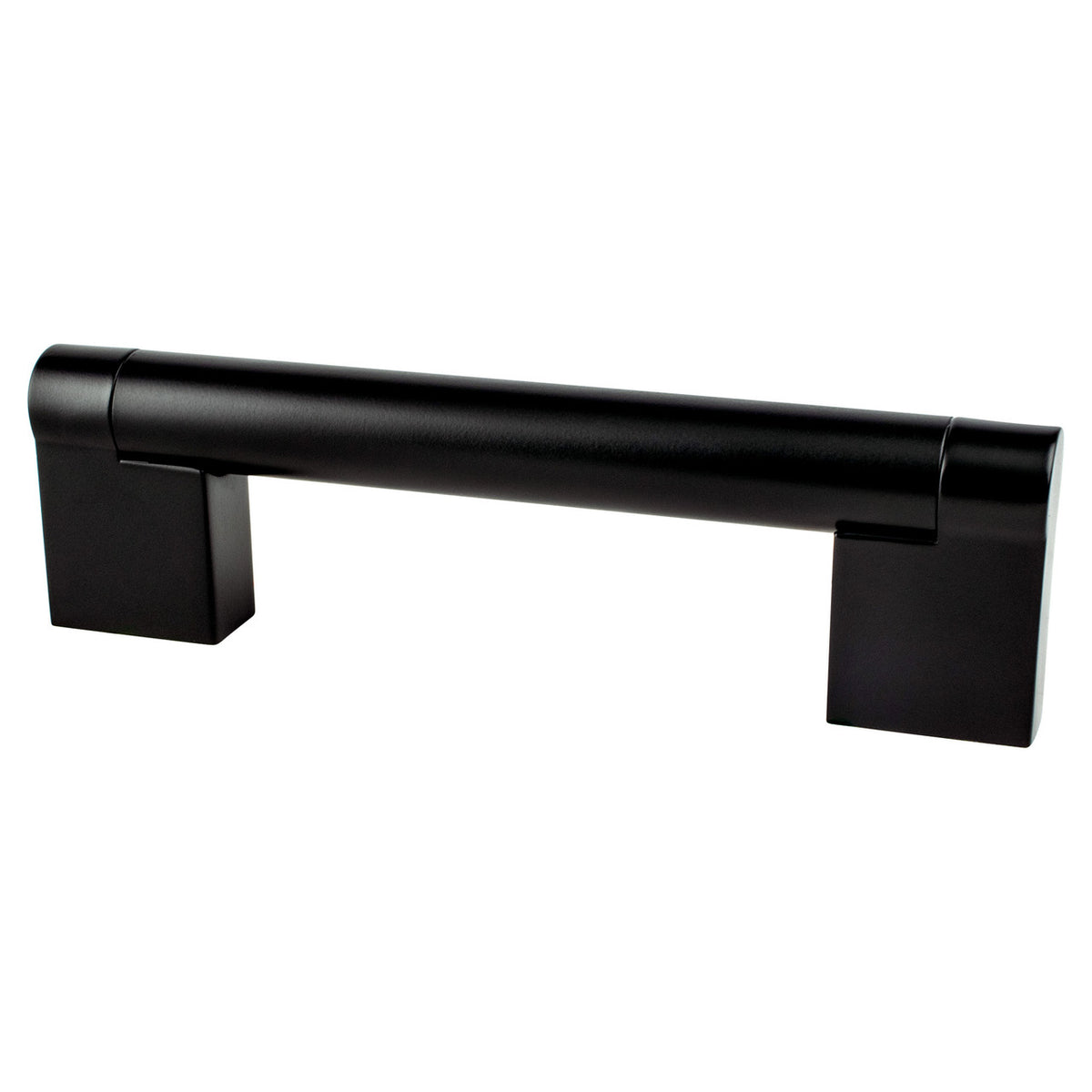 Berenson 9118-1055: 96mm cc Contemporary Advantage Three Round Bar Cabinet Pull - Matte Black