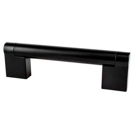 Berenson 9118-1055: 96mm cc Contemporary Advantage Three Round Bar Cabinet Pull - Matte Black