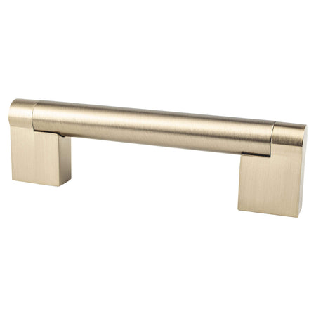 Berenson 9121-10CZ: 96mm cc Contemporary Advantage Three Round Bar Cabinet Pull - Champagne