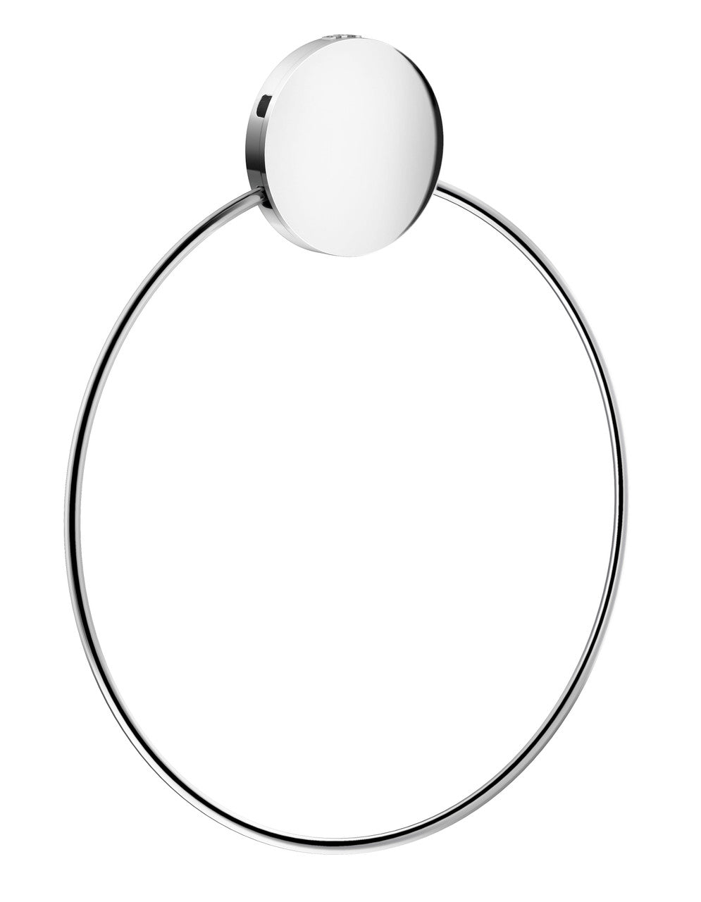 Smedbo BK344: Beslagsboden Wall-Mount Towel Ring (self-adhesive) - Polished Chrome