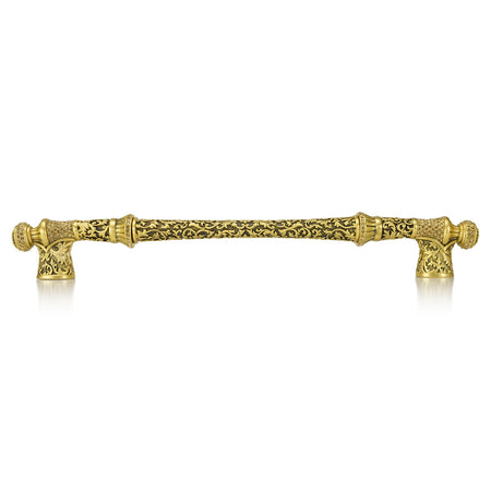 Edgar Bererbi 9154FG: 12" cc Glendale Court Appliance Pull - Florentine Gold/Swarovski Crystal