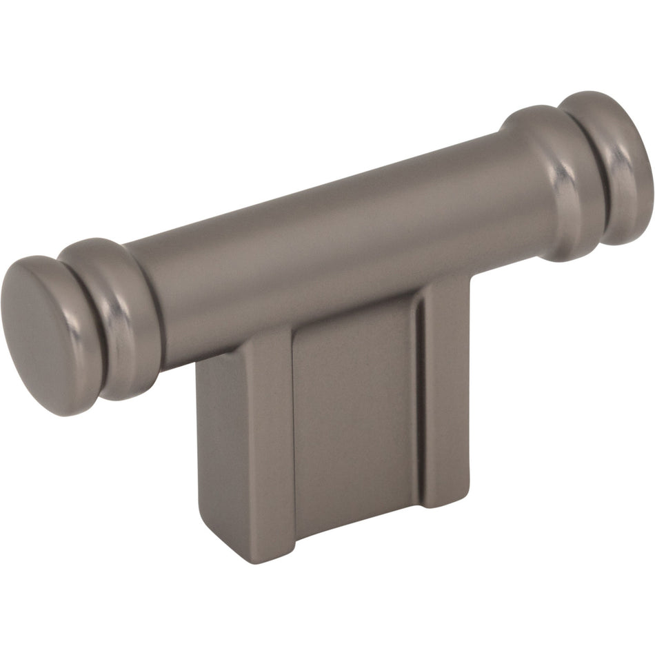 Top Knobs TK3380AG: 2-1/4" Newburn T-Bar Cabinet Knob - Ash Gray