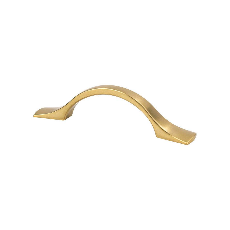 Berenson 9162-1MDB: 3" cc Echo Cabinet Pull - Modern Brushed Gold