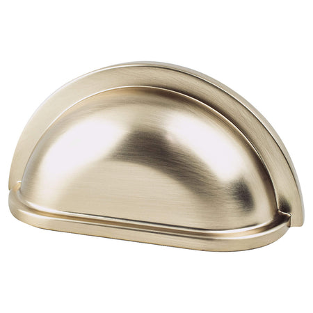Berenson 9191-10CZ: 3" cc Traditional Advantage Three Cup Cabinet Pull - Champagne