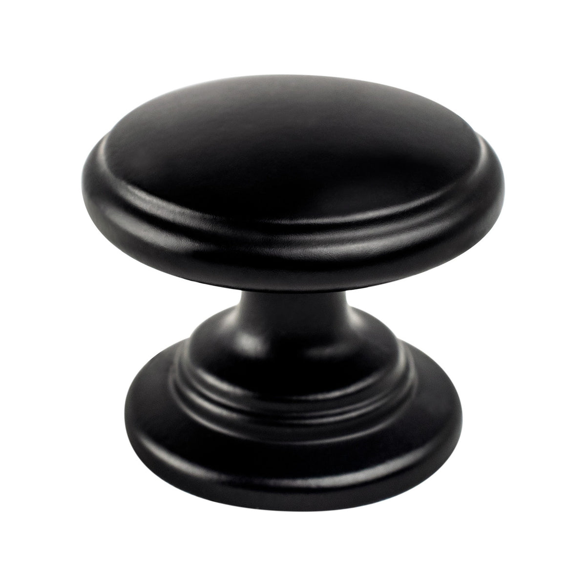 Berenson 9193-1055: 1-3/16" Traditional Advantage Two Cabinet Knob - Matte Black