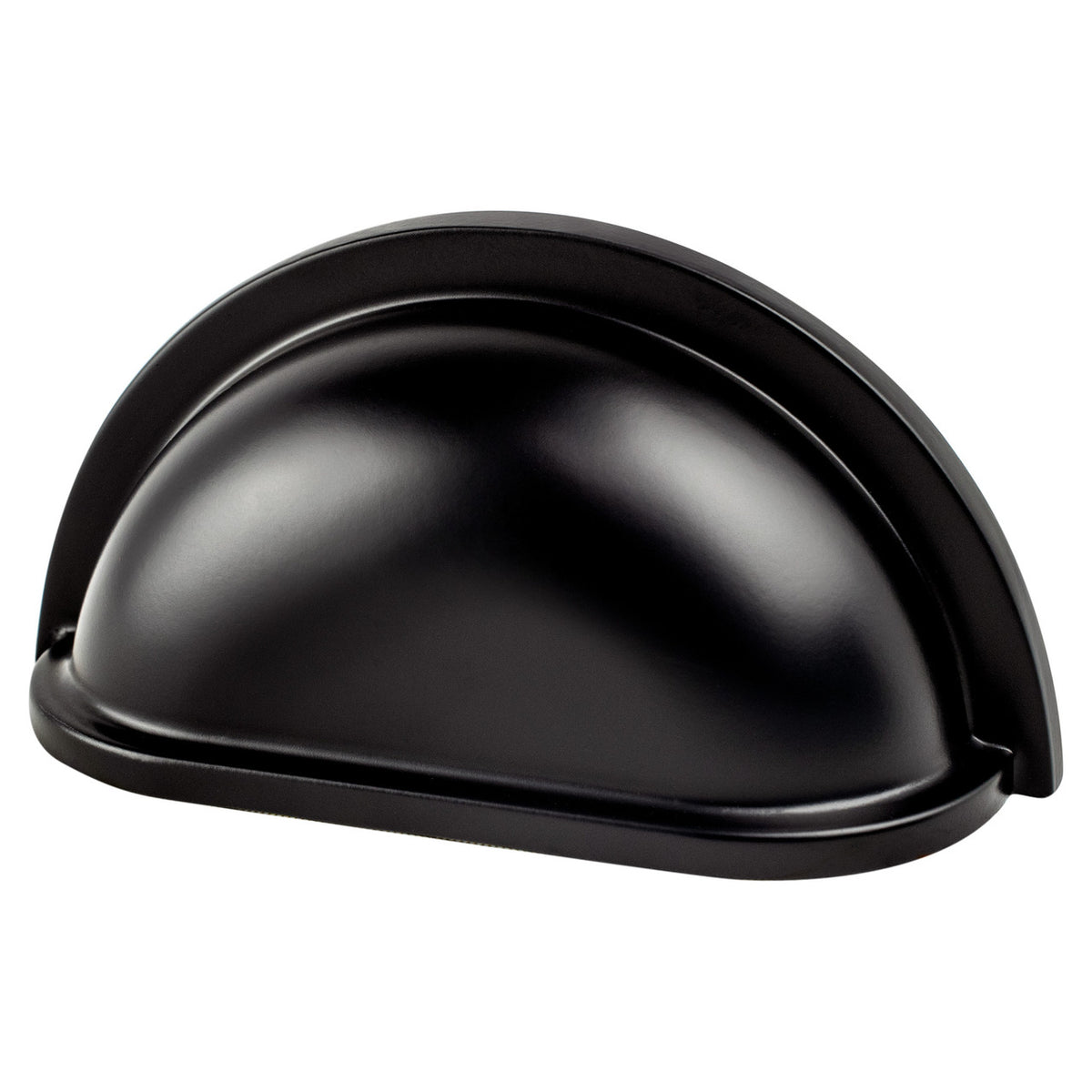 Berenson 9194-1055: 3" cc Traditional Advantage Three Cup Cabinet Pull - Matte Black