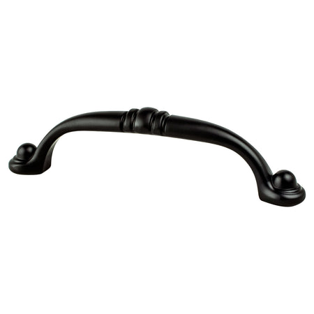 Berenson 9195-1055: 96mm cc Traditional Advantage Three Cabinet Pull - Matte Black
