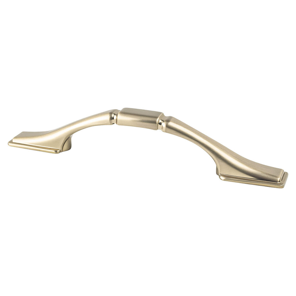 Berenson 9199-10CZ: 3" cc Traditional Advantage One Square Cabinet Pull - Champagne