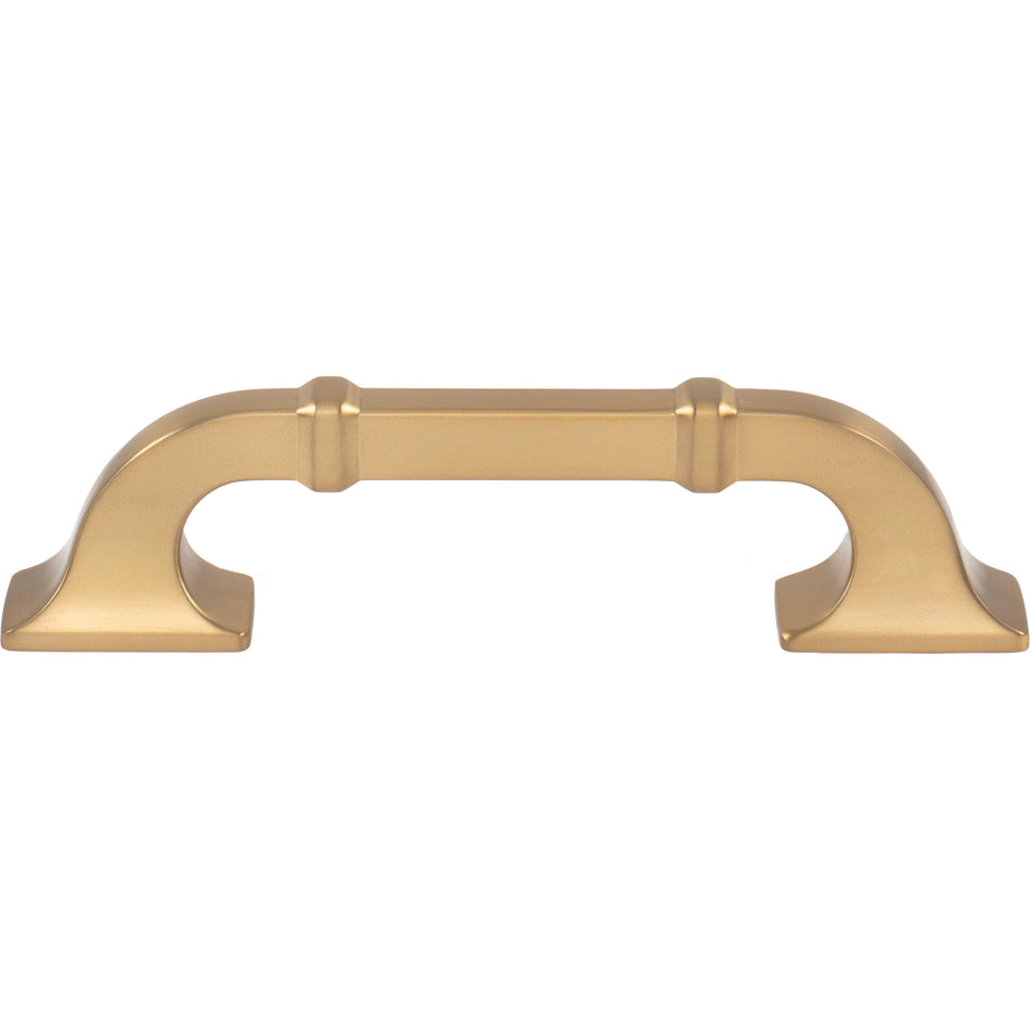 Top Knobs TK3311HB: 3-3/4" cc Califon Cabinet Pull - Honey Bronze