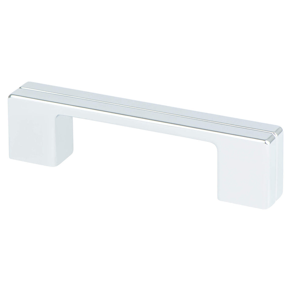 Berenson 9201-1026: 3" and 96mm cc Skyline Cabinet Pull - Polished Chrome
