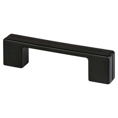Berenson 9202-1055: 3" and 96mm cc Skyline Cabinet Pull - Matte Black