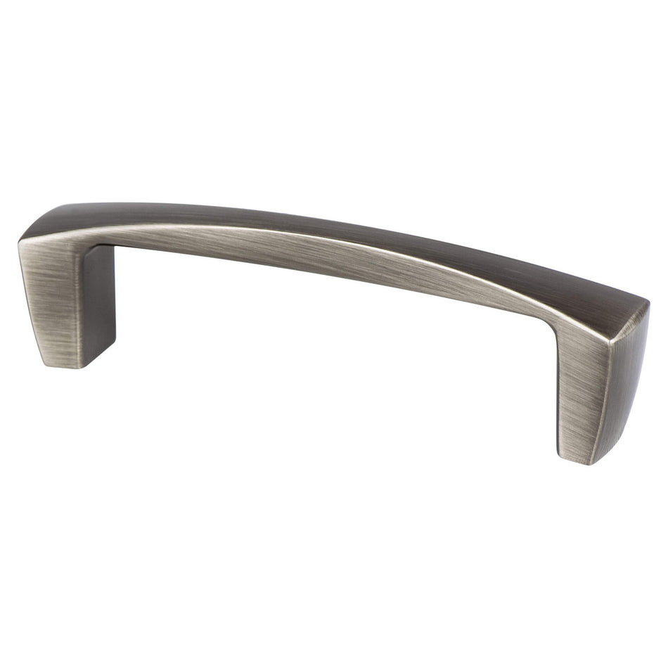 Berenson 9232-10BT: 96mm cc Aspire Cabinet Pull - Brushed Tin