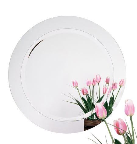 Alno 9282-102: 28" Diameter Round Mirror w/Beveled Edge and Mirror Frame