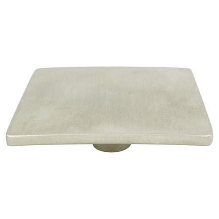 R. Christensen 9315-1BPN-C: 3-1/8" Wave Square Cabinet Knob - Brushed Nickel