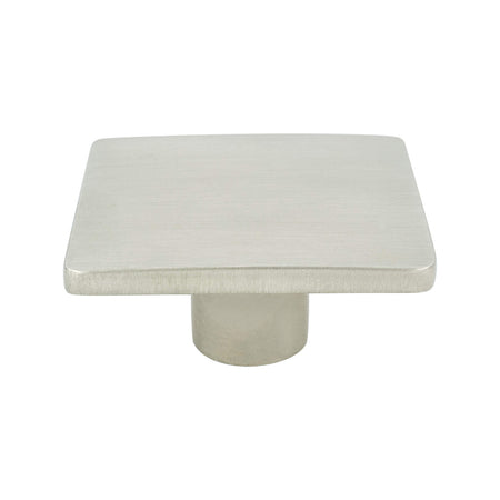 R. Christensen 9318-1BPN-C: 1-15/16" Wave Square Cabinet Knob - Brushed Nickel