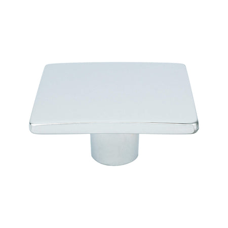 R. Christensen 9319-1026-C: 1-15/16" Wave Square Cabinet Knob - Polished Chrome