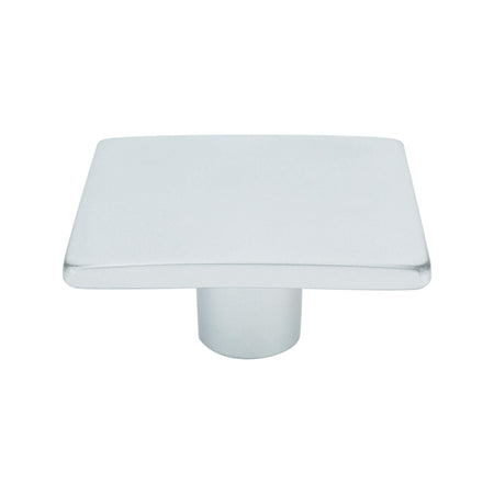 R. Christensen 9320-10DC-C: 1-15/16" Wave Square Cabinet Knob - Dull Chrome