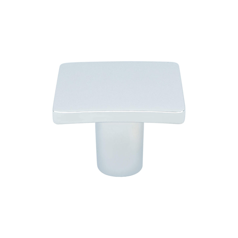 R. Christensen 9322-1026-C: 1-1/4" Wave Square Cabinet Knob - Polished Chrome