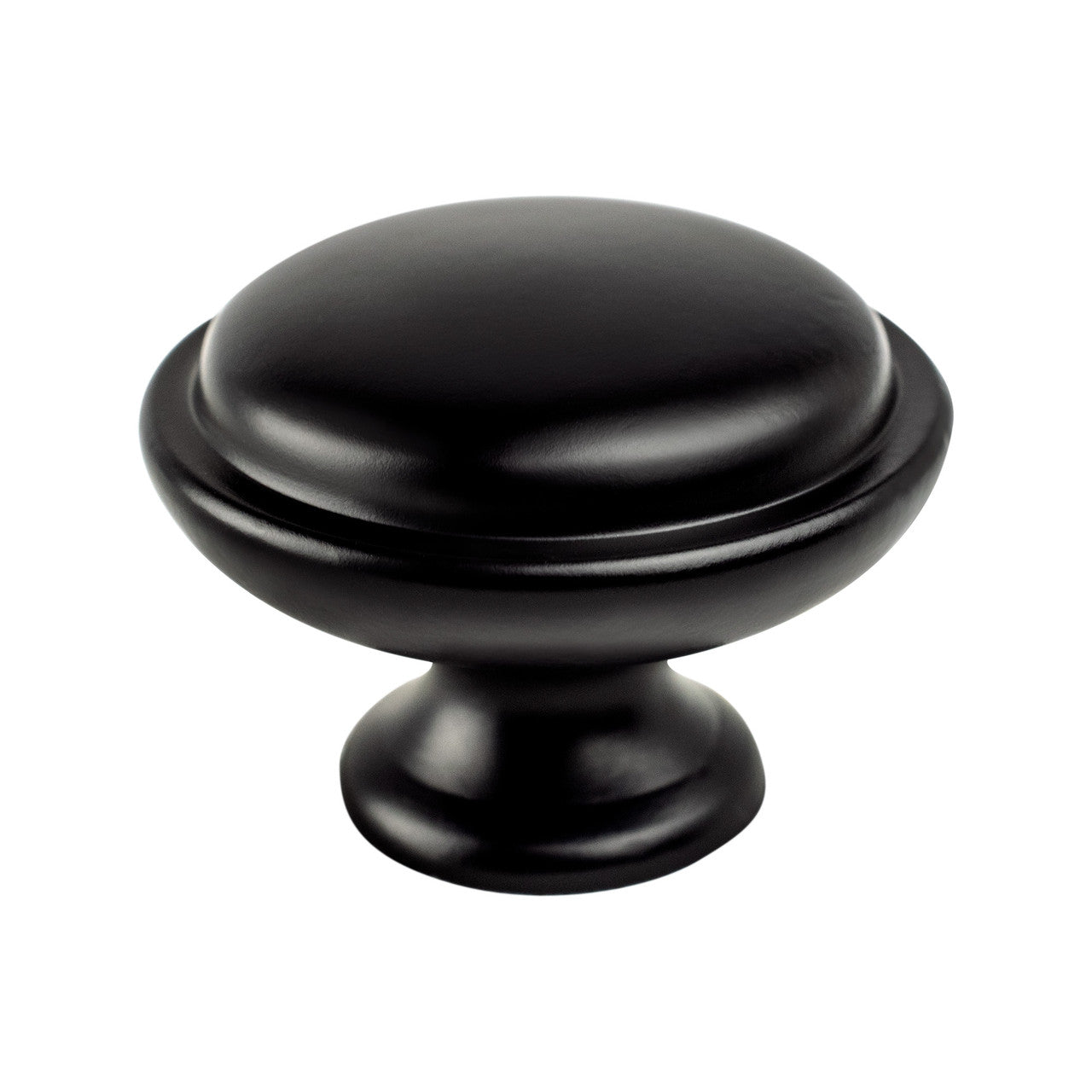 Berenson 9341-1055: 1-1/8" Traditional Advantage One Cabinet Knob - Matte Black