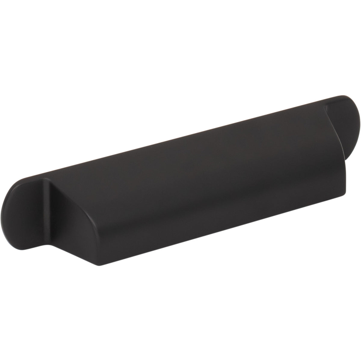 Top Knobs TK3361BLK: 3-3/4" Cressing Cup Cabinet Pull - Flat Black