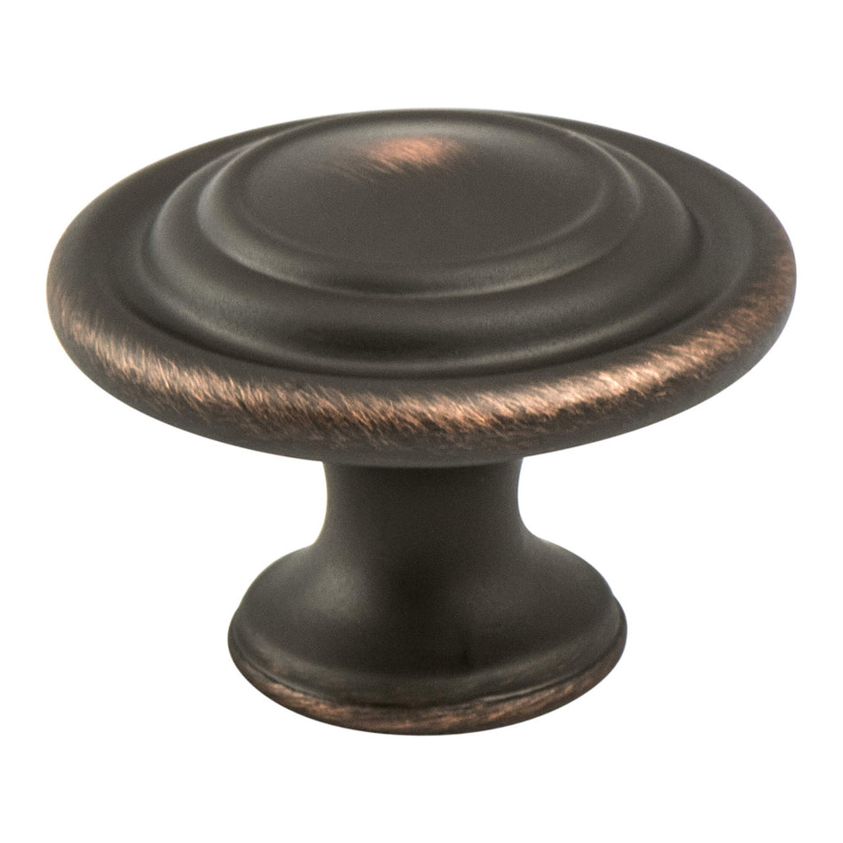 Berenson 9365-10VB: 1-5/16" Traditional Advantage Four Cabinet Knob - Verona Bronze