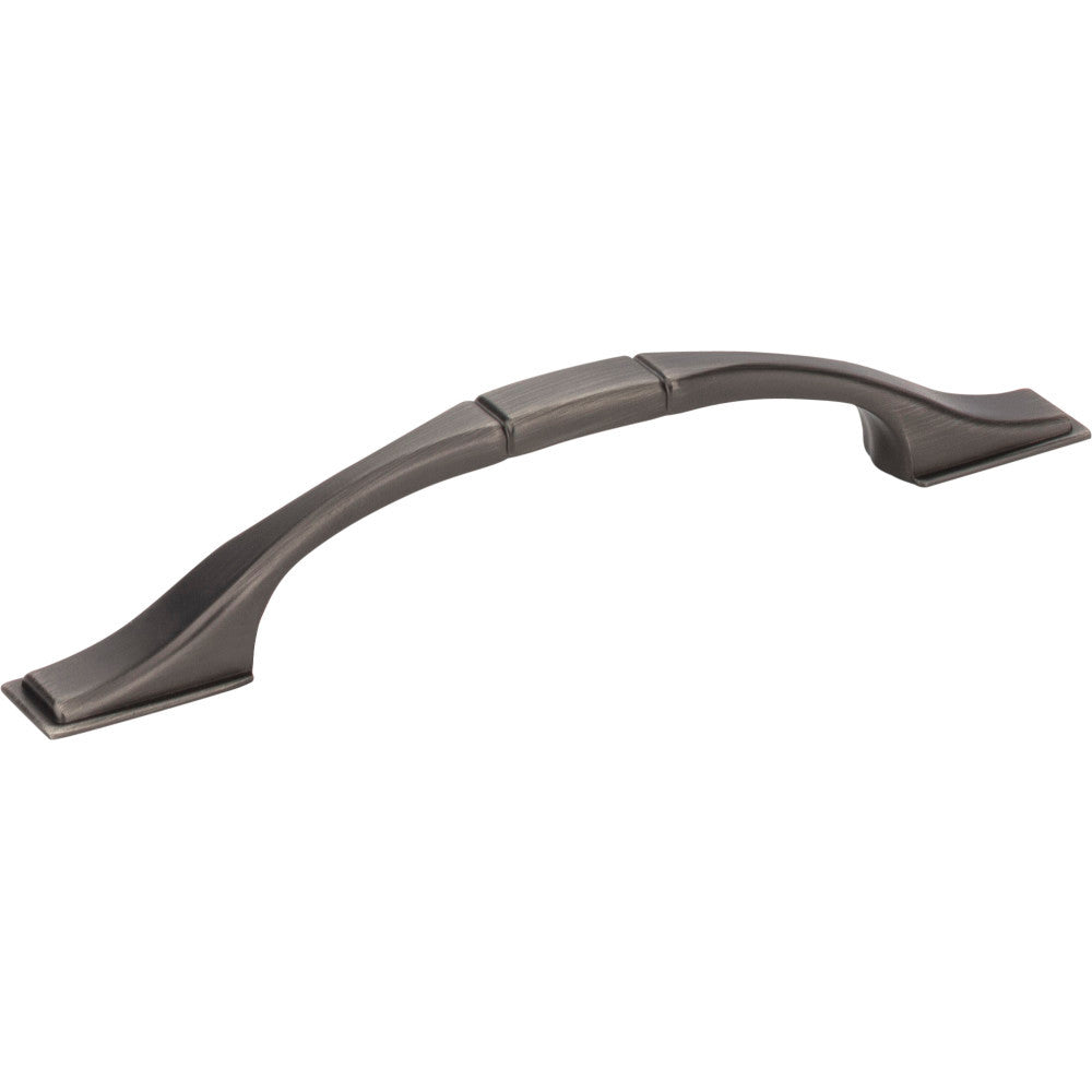 Elements 937-96BNBDL: 96 mm cc Hammond Arch Cabinet Pull - Brushed Pewter