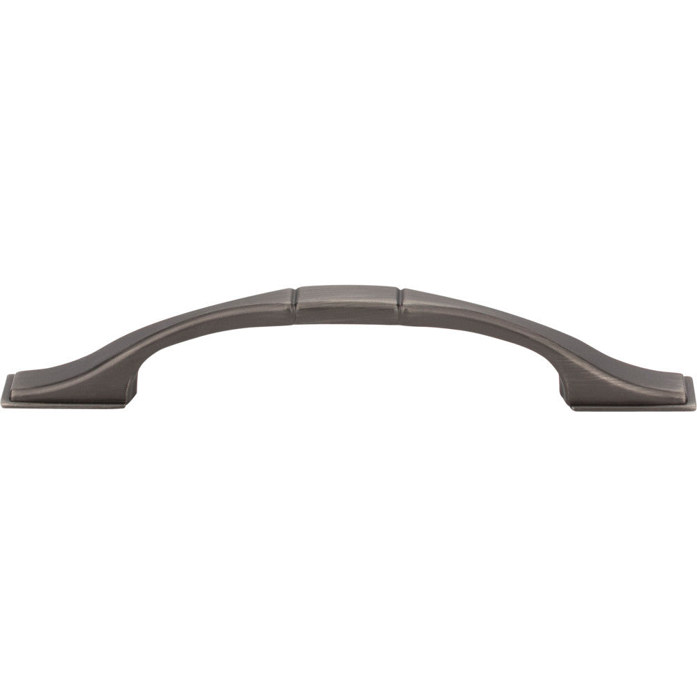 Elements 937-96BNBDL: 96 mm cc Hammond Arch Cabinet Pull - Brushed Pewter