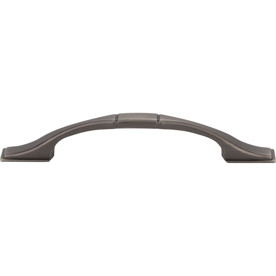 Elements 937-96BNBDL: 96 mm cc Hammond Arch Cabinet Pull - Brushed Pewter