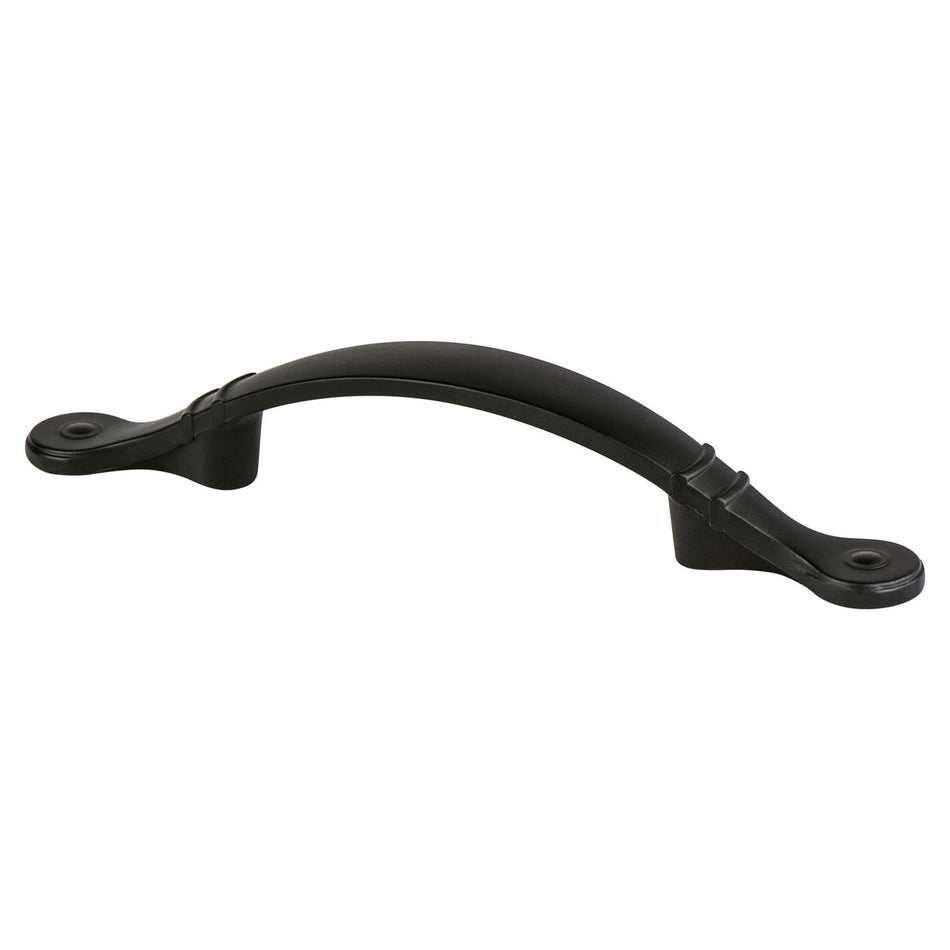 Berenson 9370-1055: 3" cc Traditional Advantage Four Cabinet Pull - Matte Black