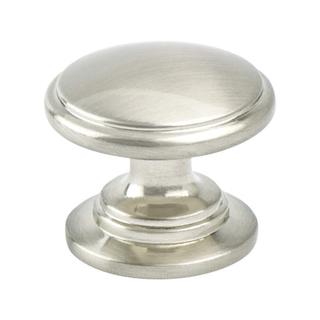 Berenson 9375-1BPN: 1-3/16" Traditional Advantage Two Cabinet Knob - Brushed Nickel