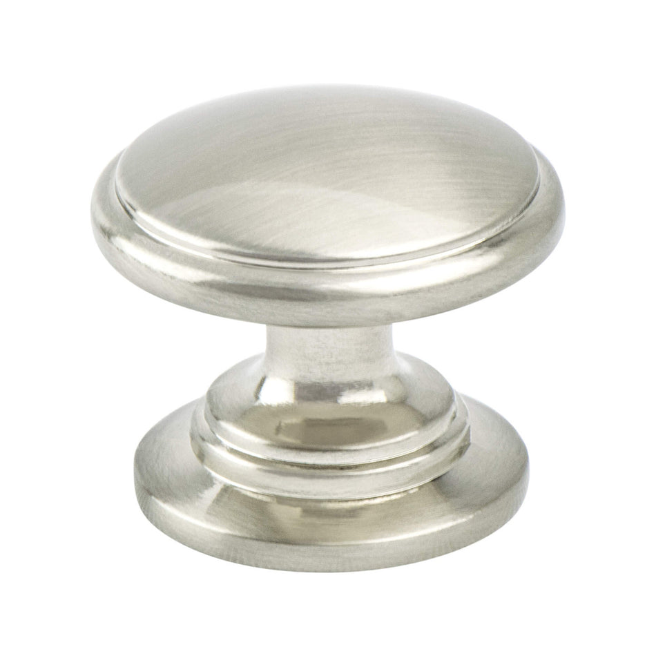 Berenson 9375-1BPN: 1-3/16" Traditional Advantage Two Cabinet Knob - Brushed Nickel