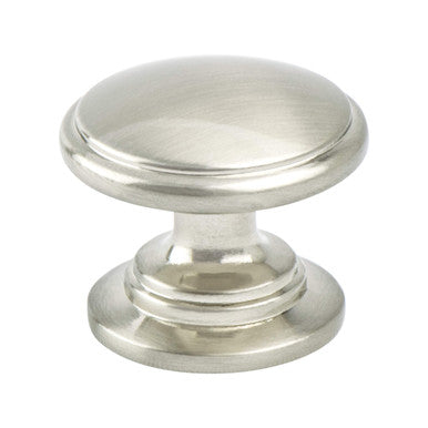 Berenson 9375-1BPN: 1-3/16" Traditional Advantage Two Cabinet Knob - Brushed Nickel