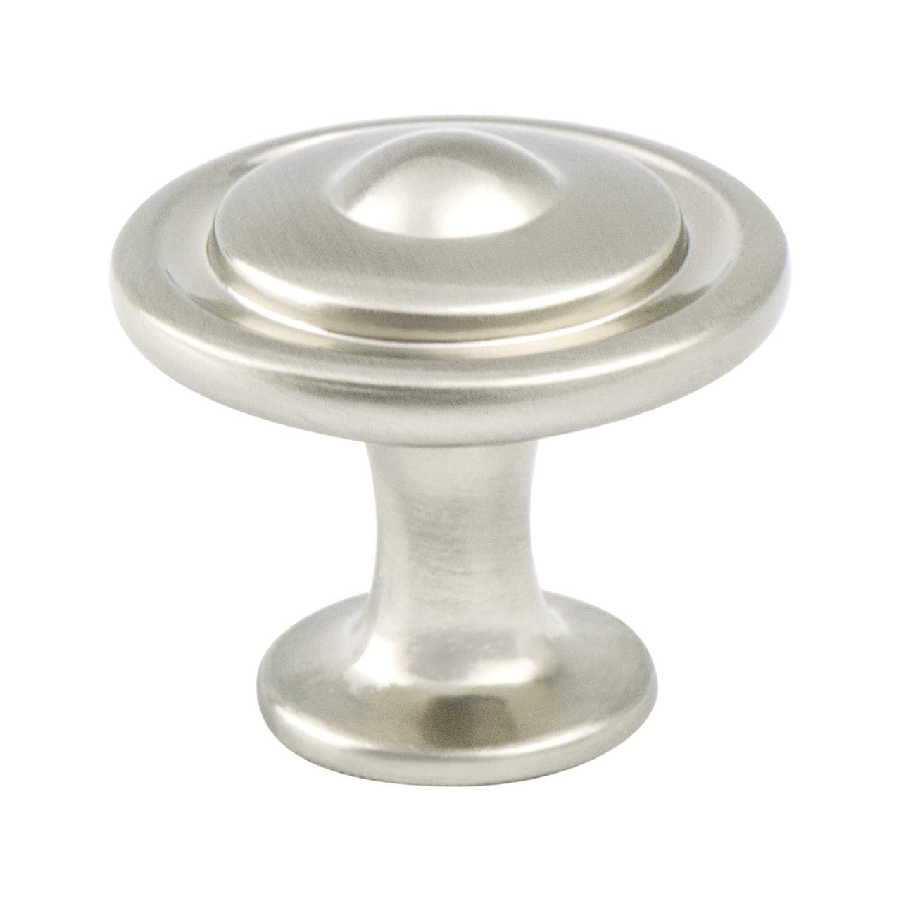 Berenson 9381-1BPN: 1-1/4" Traditional Advantage Three Cabinet Knob - Brushed Nickel