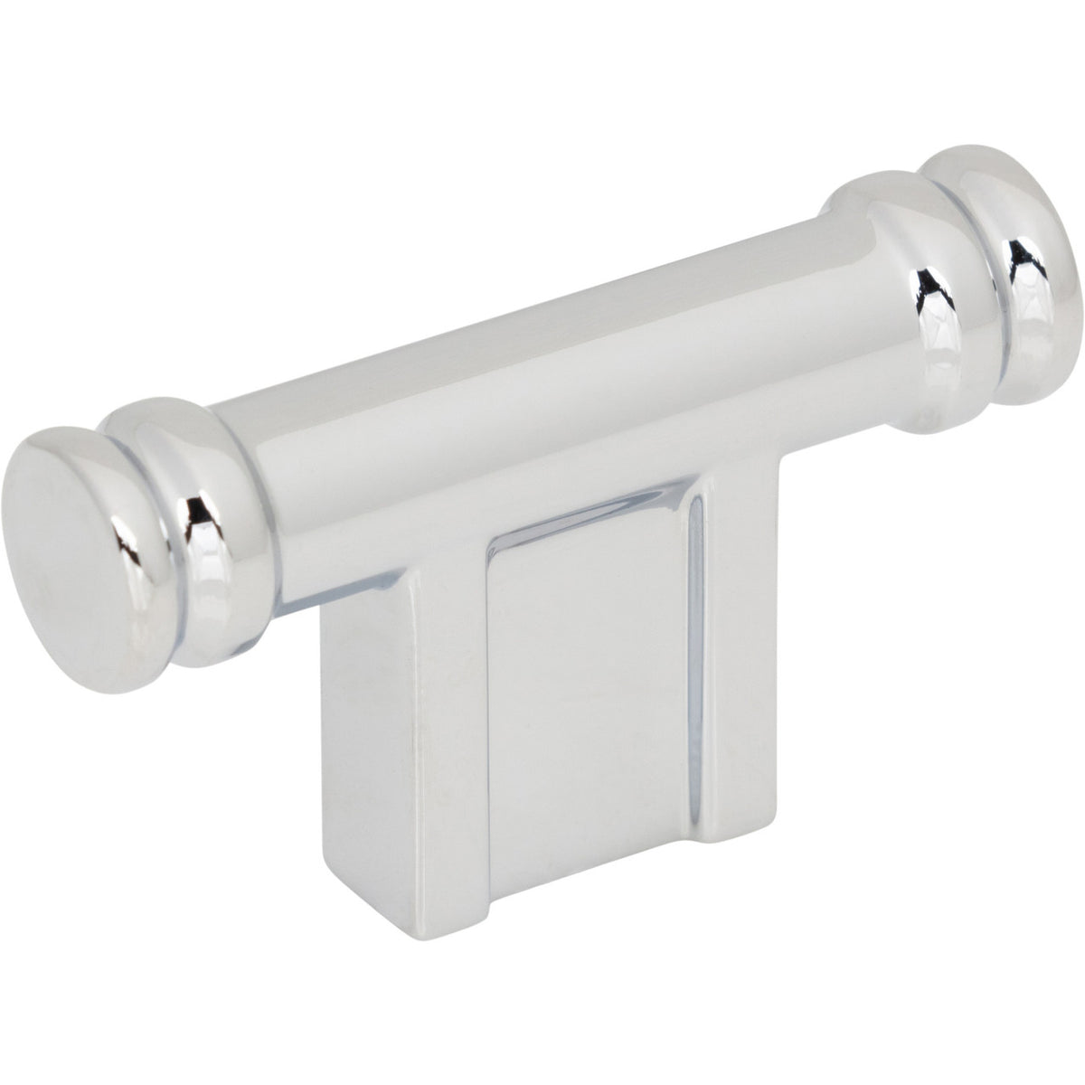 Top Knobs TK3380PC: 2-1/4" Newburn T-Bar Cabinet Knob - Polished Chrome