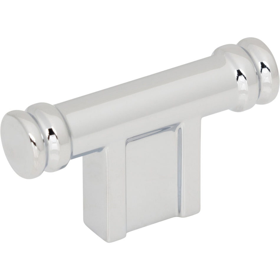 Top Knobs TK3380PC: 2-1/4" Newburn T-Bar Cabinet Knob - Polished Chrome