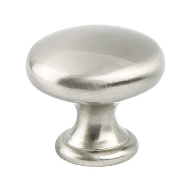 Berenson 9432-4BPN: 1-1/4" Contemporary Advantage Four Round Cabinet Knob - Brushed Nickel