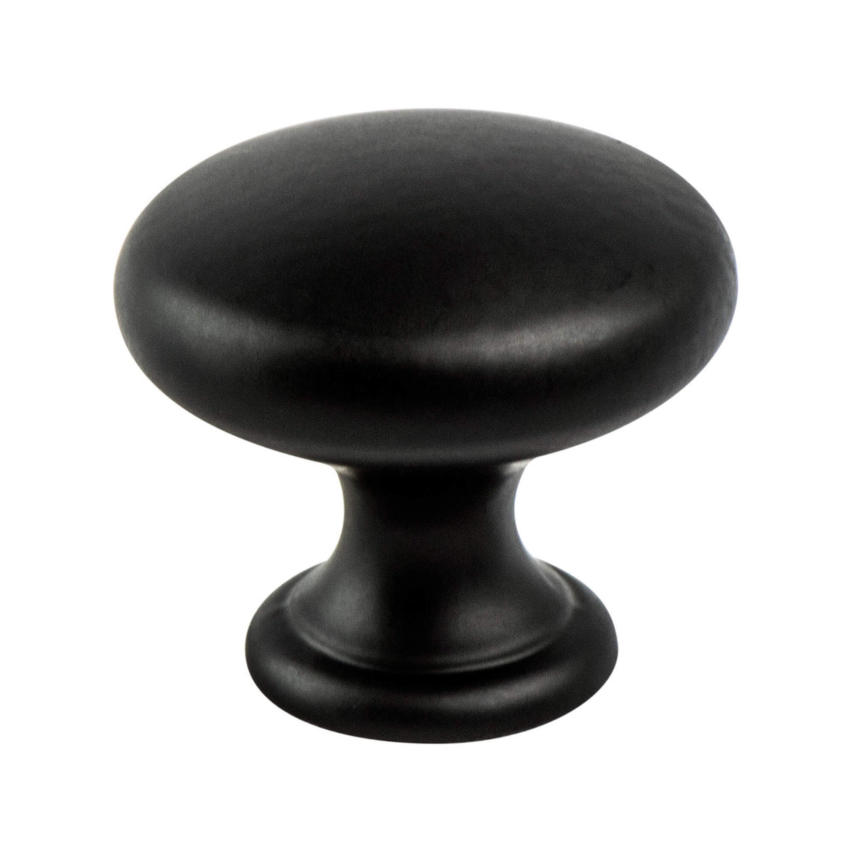 Berenson 9434-4055: 1-1/4" Contemporary Advantage Four Round Cabinet Knob - Matte Black